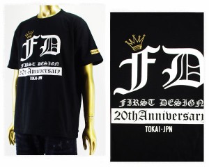 アルフアプラス First DESIGN(ファーストデザイン)20周年記念 コラボ Tシャツ メンズ ALPHA PLUS 【FD 20th Anniv】