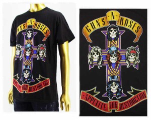 オフィシャル ライセンス GUNS N? ROSES(ガンズ・アンド・ローゼズ) バンド ロック Tシャツ メンズ OFFICIAL LICENSE 【GNR1272ガン