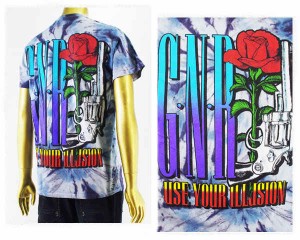 オフィシャル ライセンス GUNS N ROSES(ガンズ・アンド・ローゼズ) バンド ロック タイダイ Tシャツ メンズ OFFICIAL LICENSE 【1216212