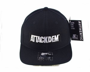 アタックデン レゲエ ダンス クルー ATTACKDEM アタックデン キャップ メンズ ATACKDEN 【AT-CA-BK-02STAR】