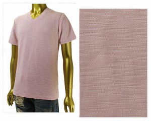 インジアティック カジュアルながらも雰囲気感のあるスラブ生地を採用 注目の ピンク Tシャツ メンズ IN THE ATTIC 【172-1416 1スラブ