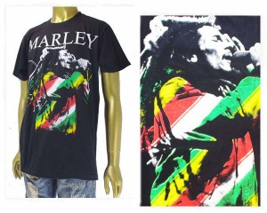 オフィシャル　ライセンス ビッグサイズ 対応 BOB MARLEY, RASTA STRIPE JACKET LIVE MENS TEE メンズ OFFICIAL LICENSE 【ZRBM1997RASTA