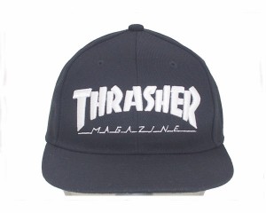 スラッシャー 帽子 マグロゴ 刺繍 定番ストリートデザインが幅広くマッチング スナップバック キャップ メンズ THRASHER 【17TH-C04 1 MA