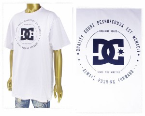 ディーシーシューズ REBUILT SS 円を描くようにデザインされたサークルロゴ シンプルなフォルムがコーデ万能型 Tシャツ メンズ DC SHOES 