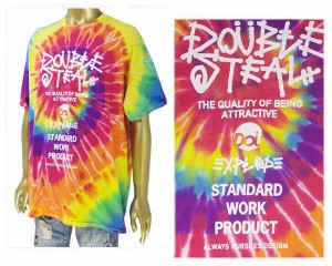 ダブルスティール 東京 原宿 ドメスブランド TIEDYE TEE 迫力のスパイラル タイダイ Tシャツ メンズ DOUBLE STEAL 【983-14214 95Bタイ】