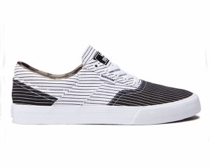 スープラ COBALT BLACK/WHITE STRIPE-WHITE 迷彩 カモの部分使いが魅力的 ストリート スニーカー ローカット シューズ メンズ SUPRA 【05