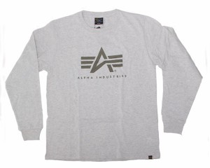 アルファインダストリーズ FLYNG A-MARK OATMEAL ストリート系コーディネイトの超万能型基本 Tシャツ L/S メンズ ALPHA INDUSTRIES 【TC1