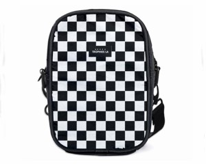 トロフィーズエルエー LA発ブランド MOTORSPORT SLING BAG フラッグチェック柄 ミニポーチ ショルダーバッグ メンズ TROPHIES LA 【MOTOR