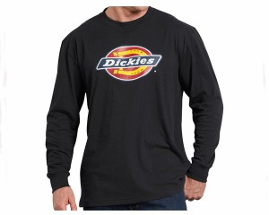 ディッキーズ ICON GRAPHIC TEE インパクト大 ビッグロゴ ロンT Tシャツ L/S メンズ DICKIES 【WL45A ICON】