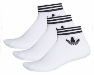 アディダス オリジナルズ TREFOIL ANKLE SOCKS HC フィッティングが魅力 アンクル丈 3P 24〜26CM アンクルソックス メンズ ADIDAS 【EE11