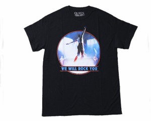 オフィシャル　ライセンス クイーン (Queen) フレディ・マーキュリー (Freddie Mercury) WE WILL ROCK YOU Tシャツ メンズ OFFICIAL LICE