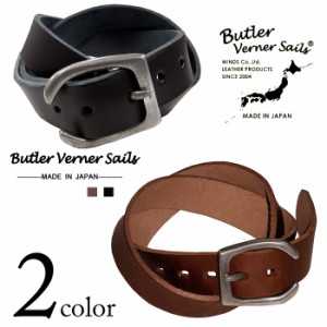 本格使用!! Butler Verner Sails ピューターギャリソン変形金具本革ベルト(日本製)