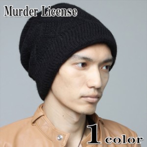 MURDER LICENSE/マーダーライセンス　ケーブルビッグニットキャップ