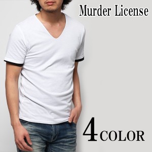 Murder License(マーダーライセンス) ソリッドツインVネックTシャツ