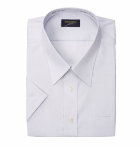 MANCHES レギュラーカラーシャツ(半袖) ライトグレー 1057-8251-2 [3L・4L・5L・6L・7L・8L]【大きいサイズ】【メンズ】