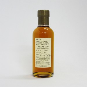 【レトロ】NIKKA WHISKY 原酒15年 仙台宮城峡蒸留所限定 60度 180ml （箱なし）