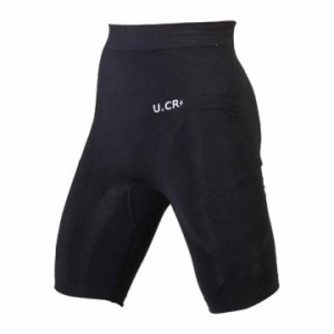 U.CR+ アイスカフェシームレスパンツ ショート (パッド無し) ブラック 【自転車】【ウェア】【レーサーパンツ】【U.CR+】