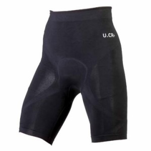 U.CR+ アイスカフェシームレスパンツ ショート (パッド付) ブラック 【自転車】【ウェア】【レーサーパンツ】【U.CR+】