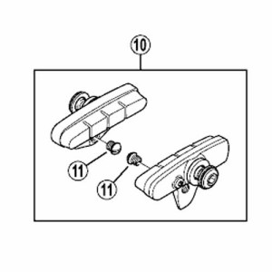 [10]R55C4 カートリッジタイプブレーキシューセット(左右ペア) 【自転車】【ULTEGRA】【BR6810-F用スモールパーツ】