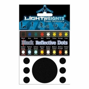 ライトウェイツパワーリフレクター Dots 7 ブラック LIGHTWEIGHTS 【自転車】【リフレクター・反射材】