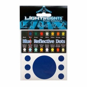 ライトウェイツパワーリフレクター Dots 7 ブルー LIGHTWEIGHTS 【自転車】【リフレクター・反射材】