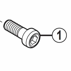 [1]クランプボルト(M5×13.5) 【自転車】【マウンテンバイク用】【ZEE】【SLM640用スモールパーツ】