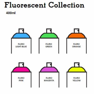 スプレーバイク FLUORESCENT COLLECTION 400ml フレーム、ホイール用カラーペイント