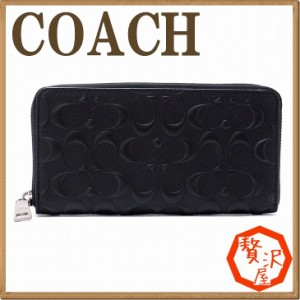 コーチ 財布 メンズ COACH 長財布 ラウンドファスナー シグネチャー レザー 58113BLK ブランド 人気