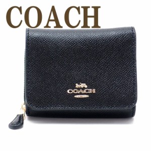 コーチ 財布 COACH 三つ折り 財布 レディース レザー ブラック黒 37968IMBLK