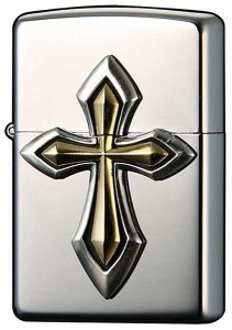 マルカイ 新商品 ZIPPO (ジッポー) コンビネーションメタル シルバー クロス クラウン 全2種