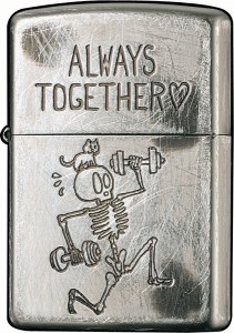 マルカイ ZIPPO (ジッポー) オイルライター NO200 USED FINISH 全６種 ユーズドスカル