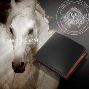 短財布 メンズ 二つ折り財布 折り財布 ショートウォレット コンパクト United HOMME ユナイテッドオム 【UH-112】 ブランド 人気