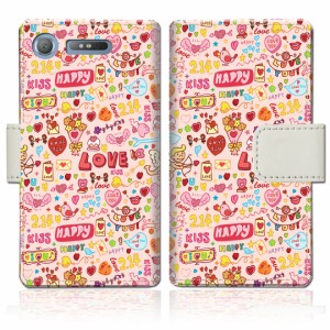 Xperia XZ1 SOV36 SO-01K 701SO 手帳型 ケース カバー 手帳ケース 手帳カバー スマホケース【LOVE214デザイン】