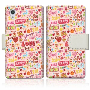 Xperia X Performance SOV33 SO-04H 502SO 手帳型 ケース カバー sov33 手帳ケース 手帳カバー【LOVE214デザイン】