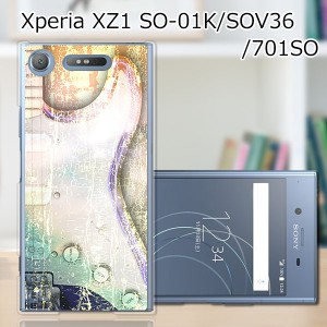 Xperia XZ1 SOV36 SO-01K 701SO ハードケース/カバー 【カジュアルストラト PCクリアハードカバー】 スマートフォンカバー・ジャケット