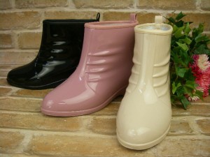 ショートフェミニンレインブーツAR-3 / マルチブーツ レディース ガーデニング クロ ベージュ ローズ ショートブーツ RAINBOOTS 長 MADE