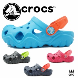 クロックス crocs スウィフトウォーター クロッグ k 男の子 女の子 子供靴 キッズ ジュニア サンダル 202607 カジュアルシューズ アクア