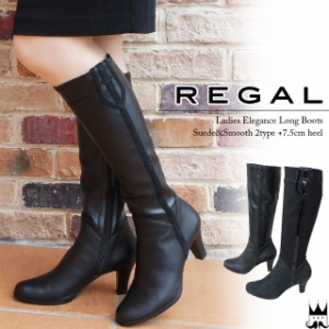 レディース 本革 F84J evid レザー REGAL ショートブーツ リーガル