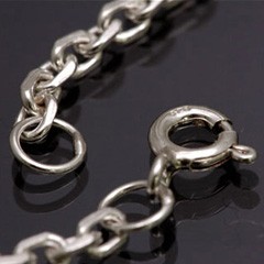 シルバーアクセサリー シルバーチェーン ネックレス アングルチェーン カッティングチェーン c0040 サイズ：45cm