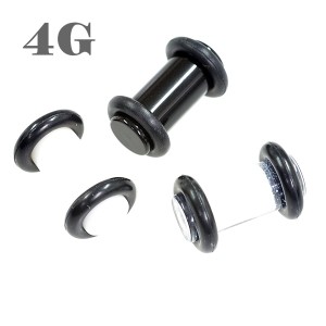 アクリル プラグ 最高級仕上げ【4G/5mm】ホールピアス/透明ピアス/ボディピアス/ボディーピアス/ボディピ/ピアス