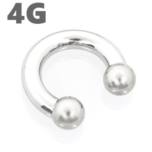 サーキュラーバーベル インターナリースレッド 【4G/5mm】サージカルステンレス（ボディピアス/ボディーピアス）