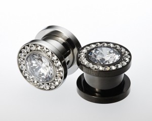 ジュエル　フレッシュトンネル サージカルステンレス316L【00G】(ボディピアス/ボディーピアス）