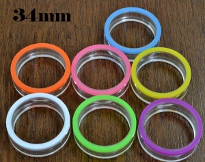 カラフル　アクリル フレッシュトンネル【34mm】（ボディピアス/ボディーピアス）イヤーロブ/アウターコンク/トラガス/インナーコンク