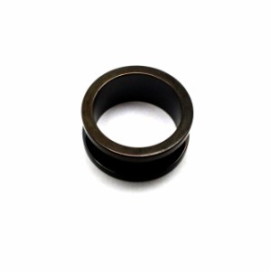 フレッシュトンネル サージカルステンレス ブラック【19mm】(ボディピアス/ボディーピアス）