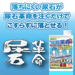 【ポイント倍々！最大+7%】こすらず落とせる尿石除去剤「尿石革命」 １リットル