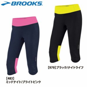 BROOKS （ブルックス ） NIGHT LIFE ナイトライフ WOMENS エッセンシャル カプリ （レディース ）ランニング ウエアー ！「メール便可」