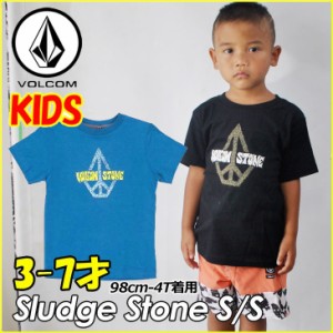 VOLCOM ボルコム キッズ tシャツ 【Sludge Stone S/S 】Kids ティーシャツ 3-7才向け(100/110/120/130/140 cm )【半袖】 「メール便可」