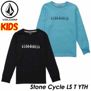 volcom ボルコム キッズ Tシャツ 3-7歳 Stone Cycle LS T YTH LY  Little Youth LY ユース 長そで  Y3631801  【返品種別OUTLET】