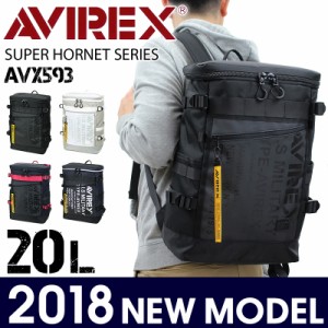 【商品レビュー記入で+5%】AVIREX(アヴィレックス) SUPER HORNET(スーパーホーネット) スクエアリュック 20L A3 AVX593 メンズ 送料無料