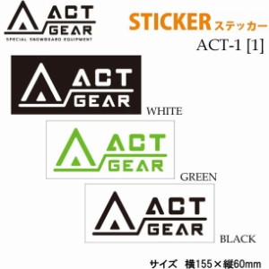 スノーボード ステッカー　ACT GEAR [ACT-1] 【1】アクトギア　カッティングステッカー　